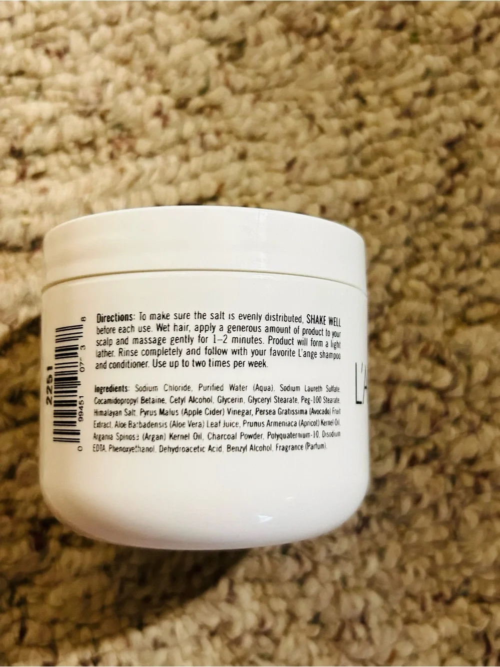 L'ANGE Purifying Scalp Exfolier Scrub Jar 5 FL OZ, New & Sealed, Discontinued